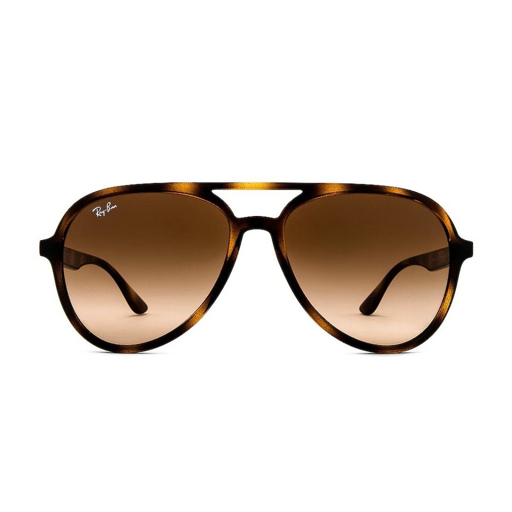 Ray-Ban Tortoise Brown Gradient Aviator Sunglasses